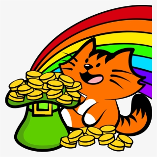 Transparent Rainbow Pot Of Gold Png, Png Download, Transparent PNG