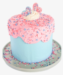 Gender Reveal Cake Sprinkles, HD Png Download, Transparent PNG