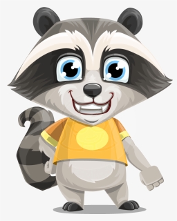Cartoon Raccoon Png, Transparent Png, Transparent PNG