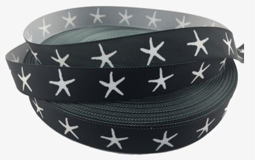 Ribbons [tag] Star Fish Grosgrain Ribbons 7/8″, Black, HD Png Download, Transparent PNG