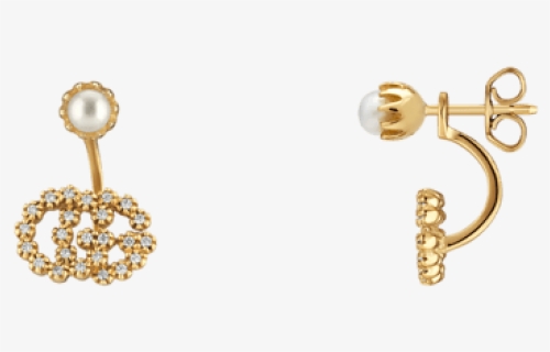 Gucci Single Gg Running Earring, HD Png Download, Transparent PNG