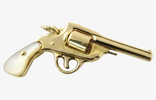 Gold Revolver Png, Transparent Png, Transparent PNG