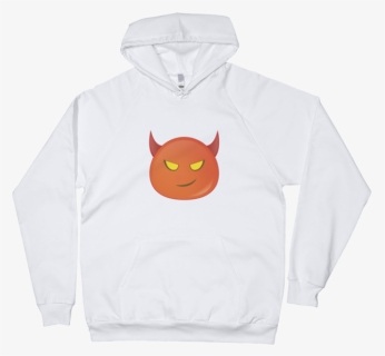 Expressive Red Devil Emoji Unisex Pullover Hoodie, HD Png Download, Transparent PNG