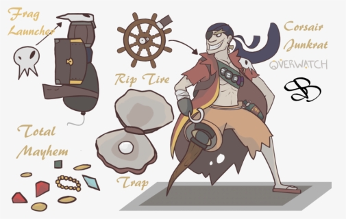 Junkrat Png, Transparent Png, Transparent PNG