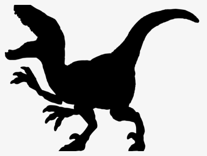 Velociraptor Clipart Dinosaur Silhouette, HD Png Download, Transparent PNG