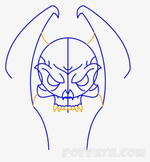 A Skull Tattoo Also Gives A Very Scary Look, HD Png Download, Transparent PNG