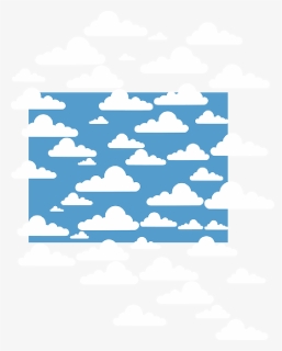 Cloud, Simple, Cartoon, Clouds, Weather, Clue, HD Png Download, Transparent PNG