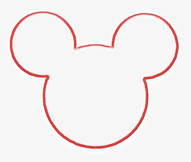 Clipart Bold And Modern Mickey Mouse Head Outline Clipart, HD Png Download, Transparent PNG