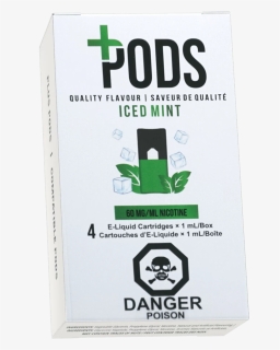 Pre Filled Pods 6% / Iced Mint Plus Pods Juul Compatible, HD Png Download, Transparent PNG