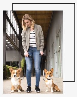 Megan Mullins With Corgis, HD Png Download, Transparent PNG