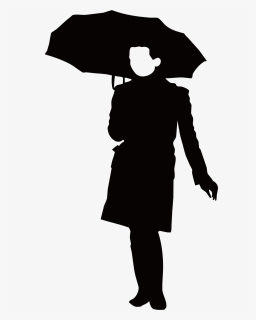 Transparent Umbrella Silhouette Png, Png Download, Transparent PNG