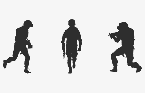 Soldier Silhouette Png, Transparent Png, Transparent PNG