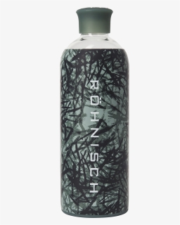 Glass Water Bottle, Sketch Green, HD Png Download, Transparent PNG