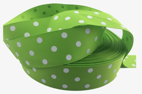 Ribbons [tag] Lime Green Polka Dot Grosgrain Ribbon, HD Png Download, Transparent PNG