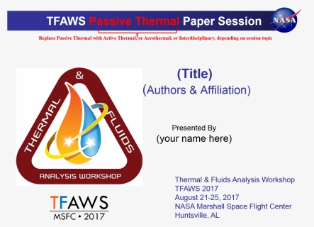 Tfaws 2017 Presentation Template, HD Png Download, Transparent PNG