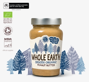 Whole Earth Smooth Organic Peanut Butter , Png Download, Transparent Png, Transparent PNG