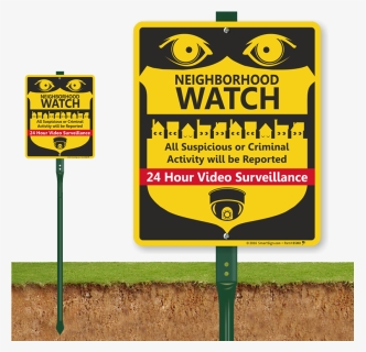 Neighborhood Crime Watch Lawnboss® Sign & Stake Kit, HD Png Download, Transparent PNG