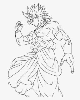 Broly Coloring Page, HD Png Download, Transparent PNG