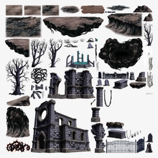 Click For Full Sized Image Haunted Forest Objects, HD Png Download, Transparent PNG