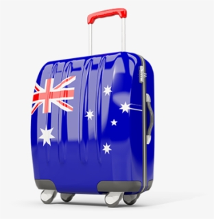 Suitcase With Flag, HD Png Download, Transparent PNG