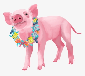 Pig Flower Wreath, HD Png Download, Transparent PNG
