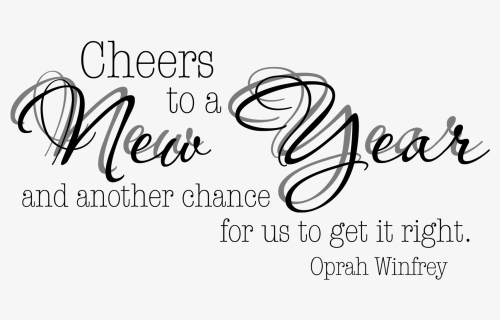 Cheers To The New Year Quote Word Art, HD Png Download, Transparent PNG