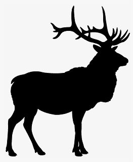 Deer Head Silhouette Png, Transparent Png, Transparent PNG