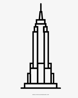 Transparent Empire State Building Silhouette Png - New York State Vector, Png Download ...