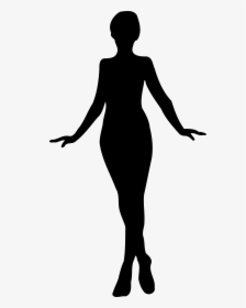 Silhouette Plus Size Women, HD Png Download, Transparent PNG