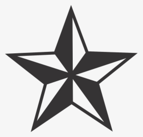 Transparent Star Tattoo Clipart - Nautical Star Vector, HD Png Download, Transparent PNG