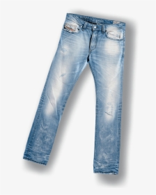Pair Of Mens Jeans - Light Blue Mens Faded Denim Jeans, HD Png Download, Transparent PNG