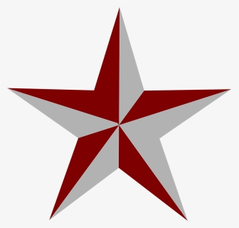 Download Nautical Star Tattoos - Star Red, HD Png Download, Transparent PNG