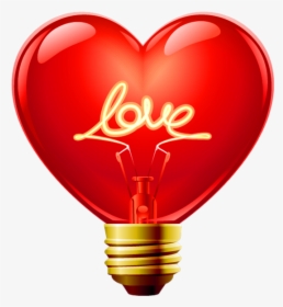 Love Heart Light Bulbs, HD Png Download, Transparent PNG