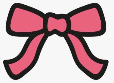 Transparent Light Pink Bow Clipart - Cute Bow Ribbon Drawing, HD Png Download, Transparent PNG