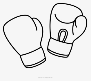 Boxing Gloves Coloring Page - Boxing Gloves Drawing Punching, HD Png Download, Transparent PNG