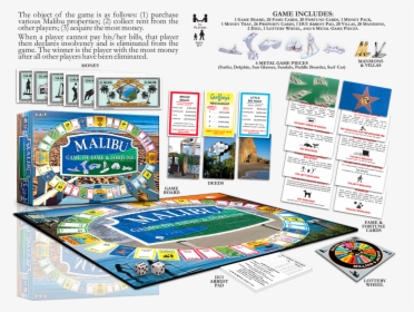 Malibu Game Of Fame Fortune Board Game - Tabletop Game, HD Png Download, Transparent PNG