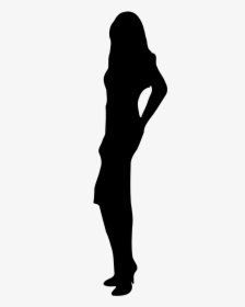 Woman Silhouette - Full Body Girl Silhouette, HD Png Download, Transparent PNG