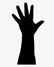 Zombie Silhouette At Getdrawings - Hand Silhouette Png, Transparent Png, Transparent PNG