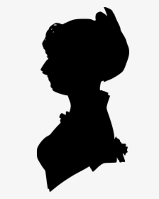 Fashion Silhouette Png -lade Silhouette Medieval Fashion - Lady Face Silhouette Png, Transparent Png, Transparent PNG