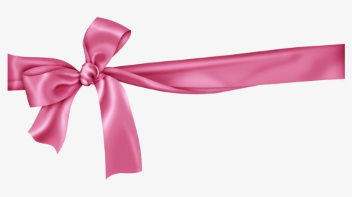 Pink Bow Transparent Background For Kids - Pink Ribbon Png, Png Download, Transparent PNG