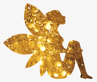 Fairy, Sparkling, Glitter, Gold, Fairies Magical, Magic - Gold Fairy Transparent, HD Png Download, Transparent PNG