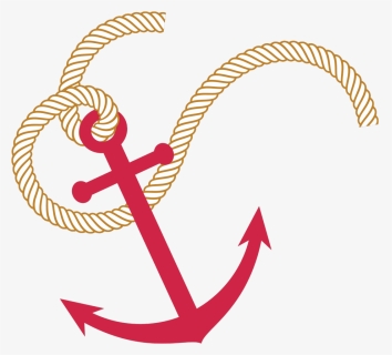 Nautical Anchor - Transparent Anchor With Rope, HD Png Download, Transparent PNG