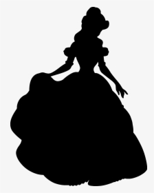 Victorian-fashion - Disney Princess Silhouette Belle, HD Png Download, Transparent PNG
