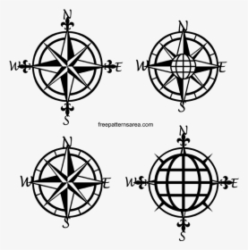 This Vintage Nautical Compass Rose Project Is Primarily - Nautical Clipart Compass, HD Png Download, Transparent PNG