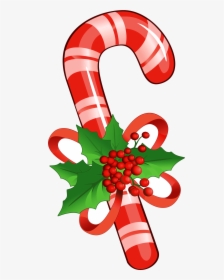 Candy Cane Peppermint Clipart Free On Ijcnlp Cliparts - Christmas Candy Cane Clipart, HD Png Download, Transparent PNG