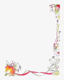 Flower Borders And Frames Clipart - Border Design For Project, HD Png Download, Transparent PNG