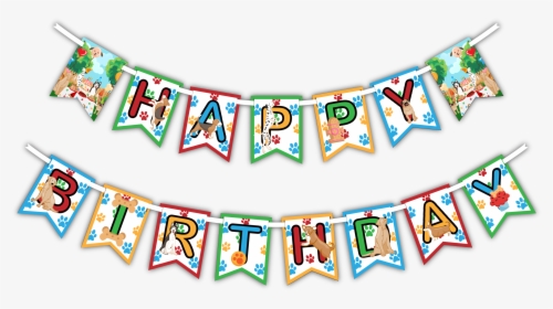 Puppy Dog Happy Birthday - Transparent Happy Birthday Banner Png, Png Download, Transparent PNG