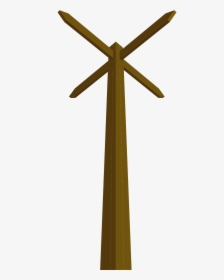 Way Pole 5652 Large - Clipart Brown Pole, HD Png Download, Transparent PNG