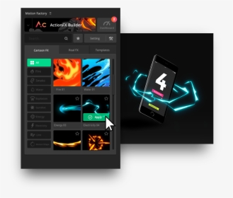 Image Of Actionfx Tutorial Ui - Motion Factory After Effects, HD Png Download, Transparent PNG
