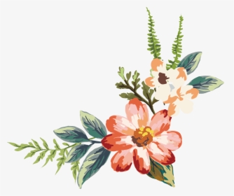 Old Drawing Flower - Flower Png Drawing Watercolor, Transparent Png, Transparent PNG
